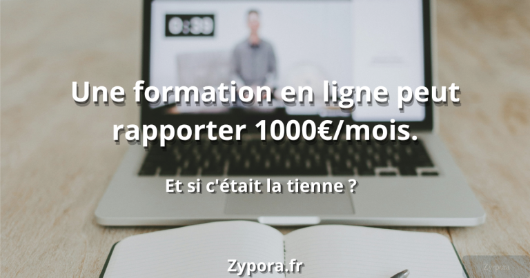 formation en ligne gagner 1000 euros par mois 2026