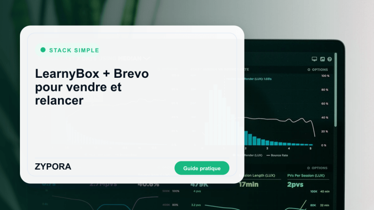 LearnyBox + Brevo : stack simple pour vendre une formation